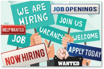 We Are Hiring, Job Opening, Now Hiring, Apply, Workforce