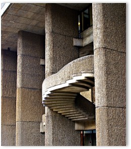 Hurley Building, staircase, Deviant Art, Boston, Government Service Complex