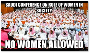 No Women Allowed, Cancelling Women, Saudi Arabia, conference on role of women in society