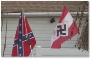 Confederate Flag, Nazi Flag, white supremacists, hater