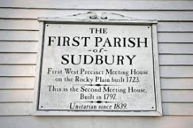 Meetinghouse, First Parish of Sudbury, Free Tours, History