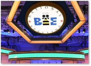 Scripps National Spelling Bee, logo, stage set, finals