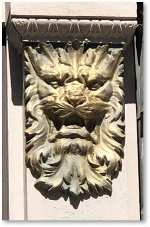 Lion's Head, decoration, Jewish Advocate, School Street, Boston