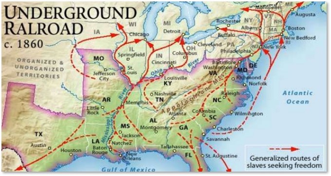 Underground Railroad, Slave States, Free States, Civil War