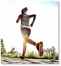woman running, cardio exercise, well-being, health