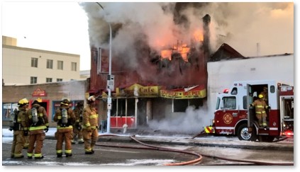 Luongo's Restaurant Fire, East Boston, November