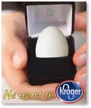 He went to Kroger, egg, jewel box