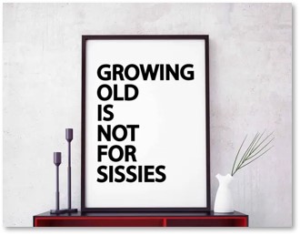 Growing Old is Not for Sissies, Aging, time or money, work force, underemployment