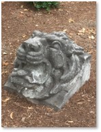 Beacon Street lion, garden sculpture, Boston