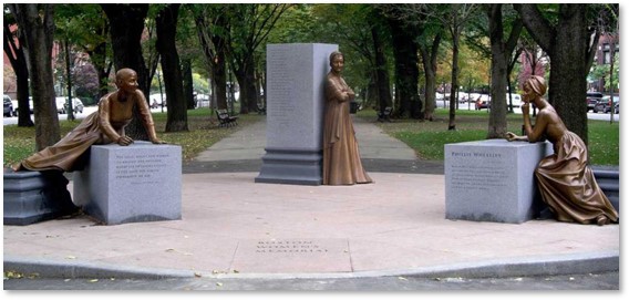 Boston Women's Memorial, Meredith Bergmann, Back Bay, Commonwealth Avenue