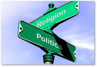 Religion, Politics, Culture Wars, road signs