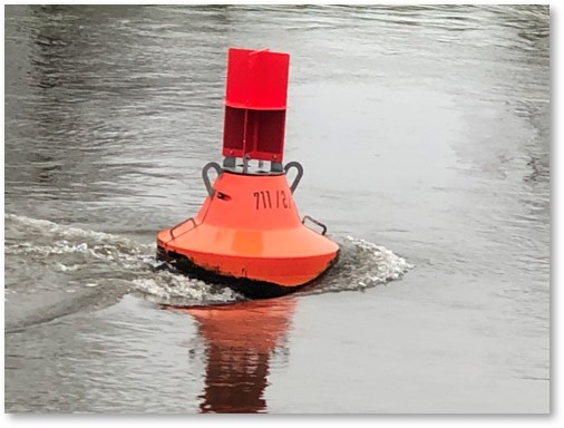 Elbe River, current, buoy,