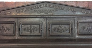 Cyrus Carpenter, Stoves and Furnaces, coal stove, 33 Union Street, Boston