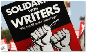 Solidarity with Writers, We are all on the same page, Writers' Strike, Hollywood