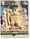 John Adams Courthouse, Somerset Street, eagle with shield