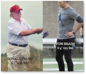 Donald Trump, Tom Brady, Height, Weight, Lying