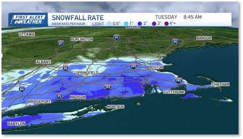 New England snowfall, snowstorm, weather map, accumulation