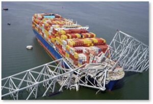 Container Ship Dali, Collision, Francis Scott Key Bridge, supply chain, Baltimore Harbor