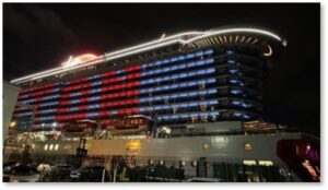 Virgin Brilliant Lady, cruise ship, Flynn Cruiseport