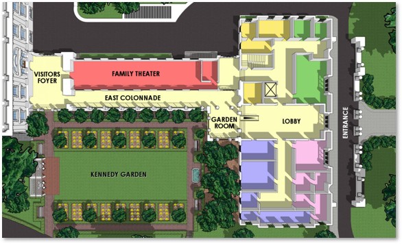 White House, East Wing, floor plan