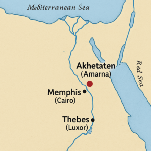 Ancient Egypt, Akhenaten, Akhetaten, Thebes, Memphis, Nile River