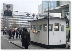 Checkpoint Charlie, Berlin Wall, Cold War, talk to the enemy